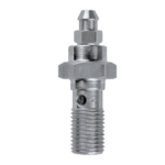 Grand Prix Racewear Goodridge single banjo bolt with bleed nipple M10 x 1 for Brembo brakes, high-quality automotive component.