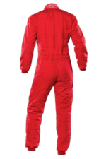 Red Grand Prix Racewear racing suit designed for motorsport safety and performance.
