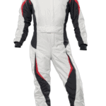 OMP Tecnica Evo Race Suit- White Anthracite