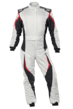 OMP Tecnica Evo Race Suit- White Anthracite