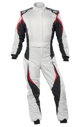 OMP Tecnica Evo Race Suit- White Anthracite