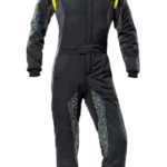 OMP Tecnica Hybrid Race Suit - Black / Fluo Yellow