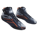 OMP One-S Race Boots - Navy Blue/Fluro Orange