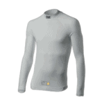 White racing base layer shirt from Grand Prix Racewear, designed for motorsport performance and comfort.