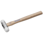 Facom face mallet with wooden handle and metal head, ideal for precision striking tasks.