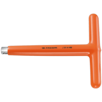 Facom VSE series insulated 3/8 handle J.121AVSE for electrical safety and precision work.