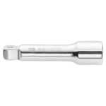 Close-up of a Facom J.S 3/8 drive wobble extension J.209S in silver finish on black background.