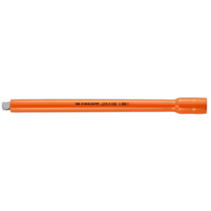 Facom VSE series 1,000 Volt insulated 3/8 extension bar in bright orange for electrical work safety.