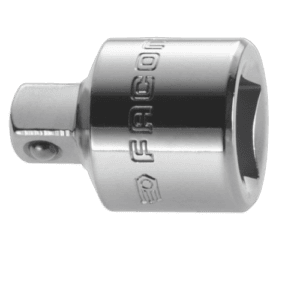 Grand Prix Racewear high-quality socket adapter for 3/8 to 1/4 inch couplers, durable chrome finish, ideal for professional automotive and mechanical work.