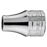 Facom Snap ring bit holder socket J.235 in polished chrome finish for precision fastening.