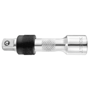 Precision aeronautical mechanics tool socket with black grip and silver finish for aircraft maintenance.