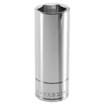 Grand Prix Racewear 3/8" long-reach metric 6-point socket for professional mechanics and automotive repair.