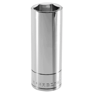 Grand Prix Racewear 3/8" long-reach metric 6-point socket for professional mechanics and automotive repair.