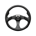 MOMO Jet Steering Wheel - Black Leather
