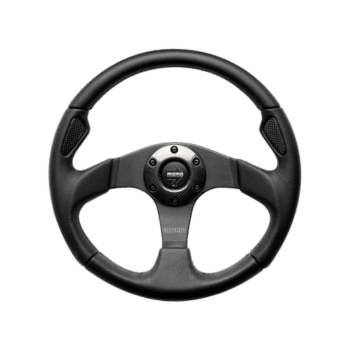 MOMO Jet Steering Wheel - Black Leather