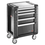 Facom JET+ 5-drawer roller cabinet with three modules per drawer, durable construction, and lockable drawers for workshop organisation.