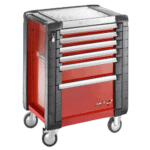 Facom JET+ 6-drawer roller cabinet with three modules per drawer, ideal for workshop storage and organisation.