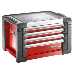 Facom JET+ 4-drawer chest with three modules per drawer, ideal for workshop storage and organisation.