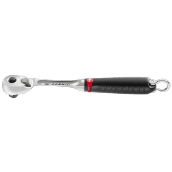 Facom 3/8 maintenance free pear head ratchet with ergonomic handle for automotive and mechanical work.