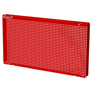 Facom Jetline+ half panels (400 mm) in red with perforated design for tool organisation.