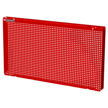 Facom Jetline+ half panels (400 mm) in red with perforated design for tool organisation.