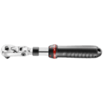 Facom high performance sealed 3/8 locking ratchet with extending and flexible head for professional automotive and mechanical use.