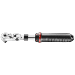 Facom high performance sealed 3/8 locking ratchet with extending and flexible head for professional automotive and mechanical use.