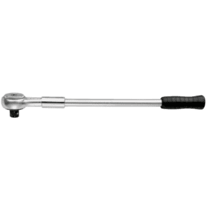 Facom 3/4 drive ratchet with removable handle, high-quality chrome finish, and ergonomic grip for professional automotive and mechanical use.