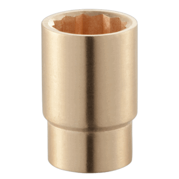 Non sparking 3/4 metric 12-point socket for industrial and safety applications.