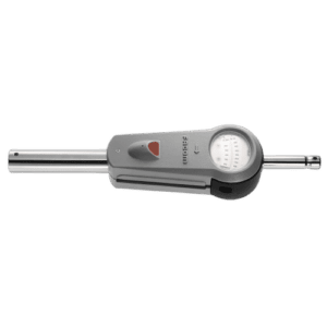 Precision dial gauge for high-torque wrenches with clear measurement display and durable construction.