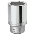 Facom K.LA 3/4 long-reach metric 6-point socket in polished chrome finish for professional toolkits.