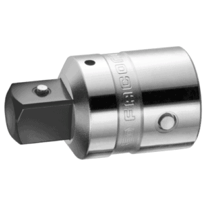 Close-up of a Facom 3/4 to 1/2 coupler K.230B in metallic finish, showing detailed threading and connection points.