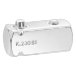 Facom K.230B1 1/2 male drive interchange socket in silver finish for professional use.