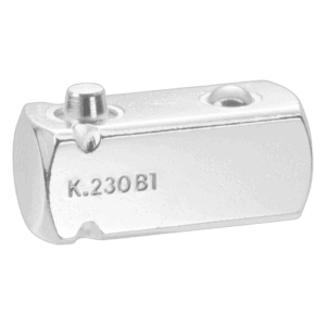 Facom K.230B1 1/2 male drive interchange socket in silver finish for professional use.