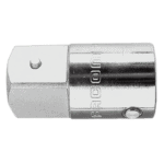 Close-up of a Facom 3/4 to 1 coupler K.232A, metallic and cylindrical, used for pneumatic tools and air hoses.