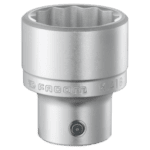 Facom K.B 3/4 drive metric 12-point socket in silver finish, designed for professional automotive and mechanical use.