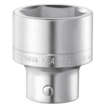 Grand Prix Racewear K.43HB 3/4 drive metric 6-point socket in silver finish, designed for professional automotive and mechanical use.