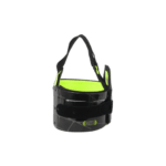 Grand Prix Racewear racing helmet with a transparent visor and black and neon yellow design for motorsport safety.