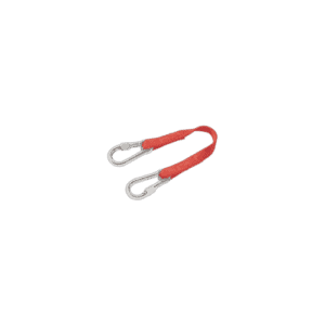 Grand Prix Racewear stainless steel dual snap hooks with screw, 20 cm strap, ideal for safety and securing applications.