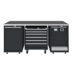 Industrial cabinet module E1 with multiple drawers and compartments for professional storage solutions.