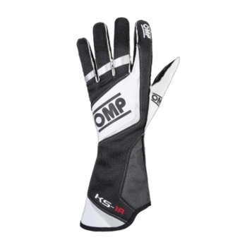 OMP KS-1R Kart Gloves - Black / White