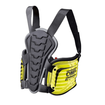 High-performance racing chest protector from Grand Prix Racewear, designed for motocross and off-road riders, featuring durable materials and adjustable straps.