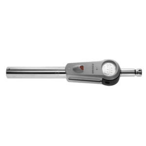High-torque Facom KM.DB wrench with digital gauge for precise tightening, shown against a black background.
