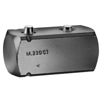 Close-up of Facom M.230C1 3/4 male drive socket on a black background.