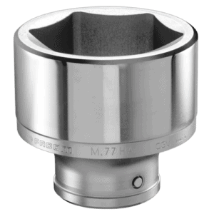 Facom M.HA 1-inch drive 6-point socket in metallic finish, designed for heavy-duty use.