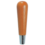 Wooden handle for files and rasps, part of Facom MAN tool range, with a smooth finish and ergonomic design.