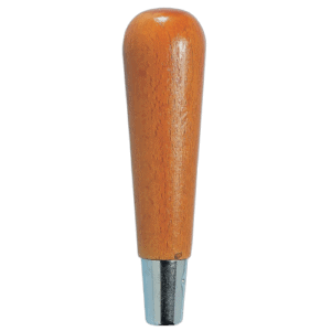 Wooden handle for files and rasps, part of Facom MAN tool range, with a smooth finish and ergonomic design.