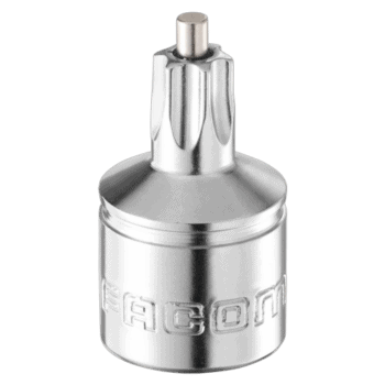 Facom 3/8 Torx magnetic oil-drain key MB.T45 for automotive and mechanical use, featuring a durable metal construction.