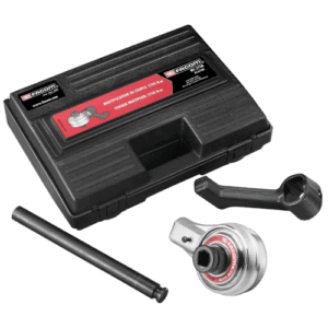 Facom MC.B Torque Multiplier MC.270B with accessories in a black case, used for precise torque application in automotive repairs.