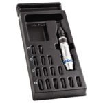 Facom Impact screwdrivers module MOD.NS260 with multiple bits in a black storage case, ideal for professional toolkits.